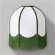 Aplique de Pared Blanco con Flecos Verdes | Serie IRIS II