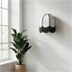 Aplique de Pared Blanco Flecos Verde Oscuro | Serie IRIS II