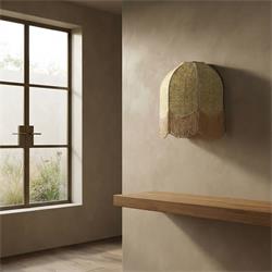 Aplique de Pared en Yute Natural con Flecos | Serie IRIS II