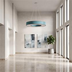 Lámpara de Techo Azul Difusor 6 Luces 100 Cm | Serie EROS