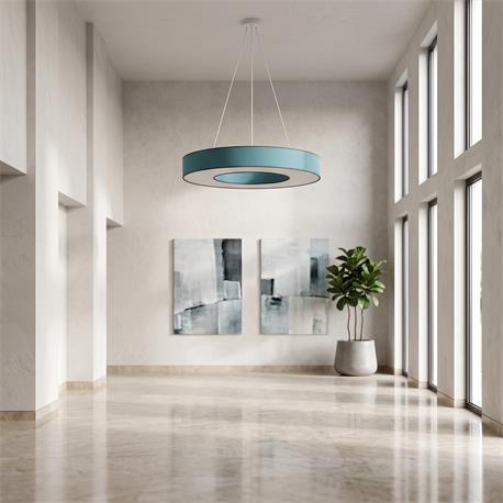 Lámpara de Techo Azul Difusor 6 Luces 100 Cm | Serie EROS
