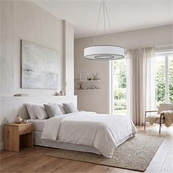 Lámpara de Techo Blanco Difusor 6 Luces 60 Cm | Serie EROS