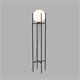 LAMPARA PIE SALON XTRELAMP HOUSTON NEGRO C/T BOLA 25CM