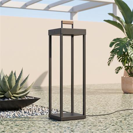 Sobremuro Exterior LED Negro, IP65, 105cm | Serie MIAJADA