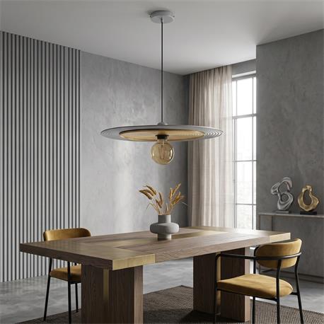 Lampara de techo metal Lourdes Plata/oro