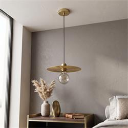 Lampara de techo metal Lourdes D30 Oro