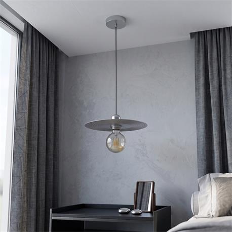 Lampara de techo metal Lourdes D30 Plata