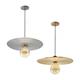 Lámpara de Techo Colgante Metal Plata D34 | Serie LOURDES