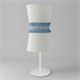 Lámpara de Mesa NAIARA blanco rafia azul