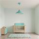 COLGANTE METAL MADERA NICKY COLOR VERDE/NATURAL