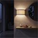 Aplique de Pared con Pantalla en Lino Blanco | Serie ADINA