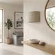 Aplique de Pared con Pantalla en Lino Beige | Serie ADINA