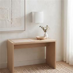 Aplique de Pared en Lino Blanco y Cinta Blanca | Serie ELEA