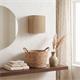 Aplique de Pared en Yute Natural y Cinta Beige | Serie ELEA