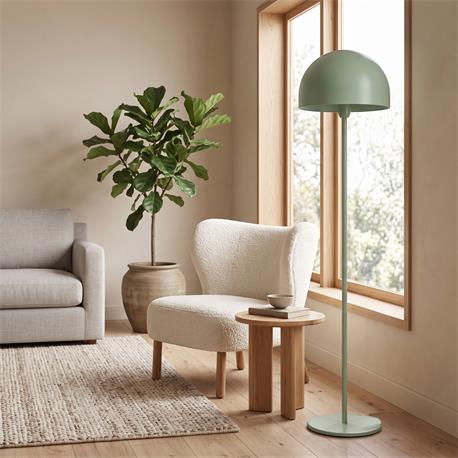 LAMPARA PIE SALON KANE VERDE 2 1XE27 C/P METAL XTRELAMP