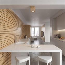 Foco de Superficie de Madera Envejecida 12cm | Serie ASTRID