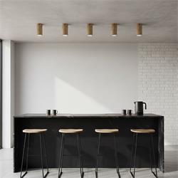 Foco de Superficie de Madera Envejecida 12cm | Serie ASTRID