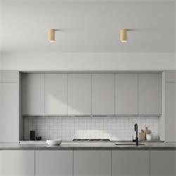 Foco de Superficie de Madera Natural 12cm | Serie ASTRID