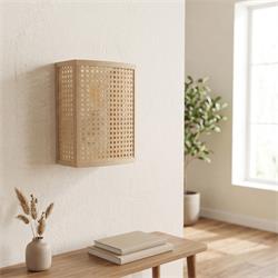 Aplique de Pared en Tejido de Vienés Natural | Serie ELEA