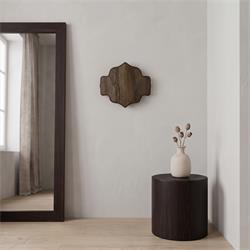 Aplique de Pared en Tejido de Madera Oscura | Serie SELMA