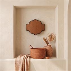 Aplique de Pared en Rafia Terracota | Serie SELMA