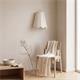 Aplique de Pared con Pantalla Blanca y Beige | Serie GALIA