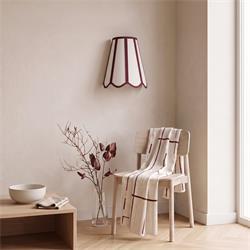 Aplique de Pared con Pantalla Blanca y Burdeos | Serie GALIA