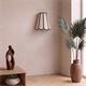 Aplique de Pared con Pantalla Blanca y Marrón | Serie GALIA