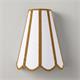 Aplique de Pared con Pantalla Blanca y Oro | Serie GALIA