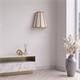 Aplique de Pared con Pantalla Blanca y Oro | Serie GALIA