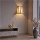 Aplique de Pared con Pantalla Blanca y Oro | Serie GALIA