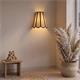 Aplique de Pared con Pantalla en Rafia Beige | Serie GALIA