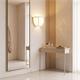 Aplique de Pared con Pantalla de Lino Beige | Serie LUNA