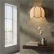 Aplique de Pared con Pantalla de Lino Beige | Serie IRIS