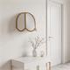 Aplique de Pared con Pantalla Blanca y Oro | Serie IRIS