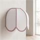 Aplique de Pared con Pantalla Blanca y Rosa | Serie IRIS