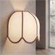 Aplique de Pared con Pantalla Blanca y Rosa | Serie IRIS