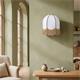 Aplique de Pared Blanco con Flecos en Yute | Serie IRIS II