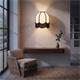 Aplique de Pared Blanco con Flecos Negros | Serie IRIS II
