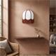 Aplique de Pared Blanco con Flecos Terracota | Serie IRIS II
