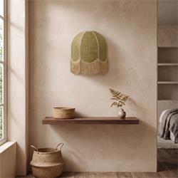 Aplique de Pared en Yute Natural con Flecos | Serie IRIS II