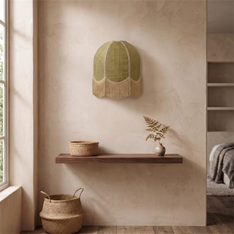 Aplique de Pared en Yute Natural con Flecos | Serie IRIS II