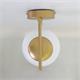 APLIQUE PARED ANABEL 1 LUCES ORO C/T BLANCA 14" XTRELAMP