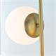 LAMPARA PIE SALON XTRELAMP MOD.ANABEL 3 LUCES ORO C/T OPAL B