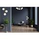 PLAFON ANABEL ORO 8 L C/T BLANCA XTRELAMP