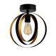 APLIQUE ENORA NEGRO/ORO 1 LUZ XTRELAMP