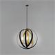 COLGANTE ENORA NEGRO/ORO 3 LUCES XTRELAMP