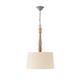 COLGANTE ADELA MADERA 35CM 1XE27 C/PANTALLA XTRELAMP