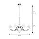 LAMPARA ADELA MADERA 8 LUCES E14 VELA XTRELAMP