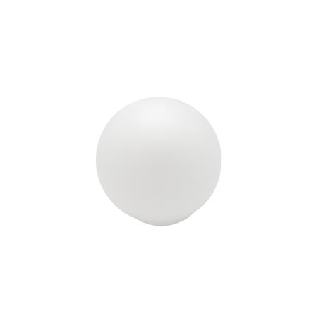 BOLA OPAL CERRADA 14CM BOCA 6CM BLANCA MATE